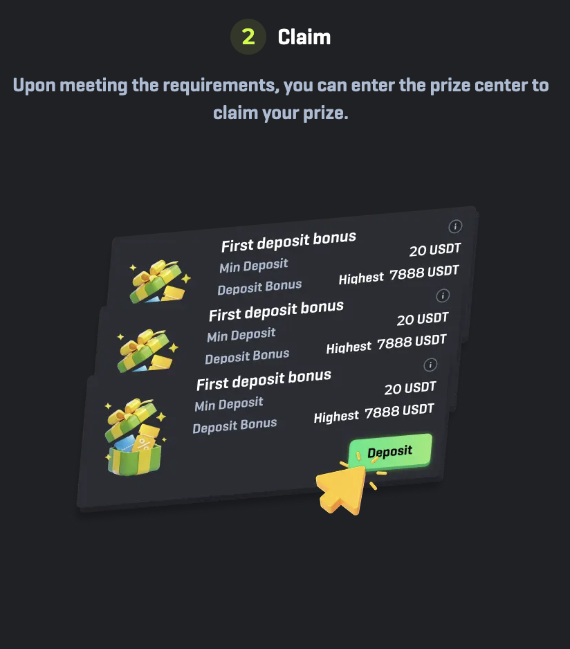 First Deposit Bonus 1